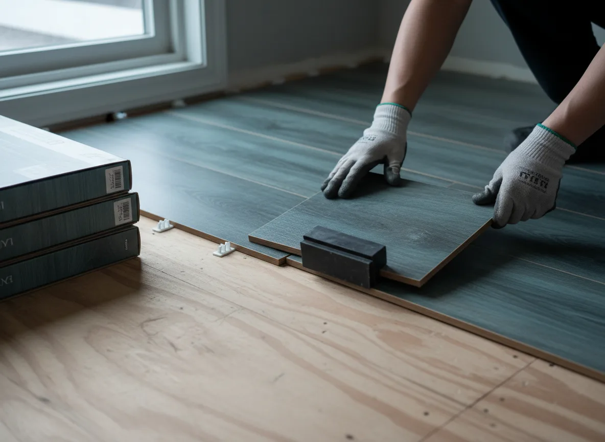 Luxury Vinyl Plank Installation company in Long Island, KS